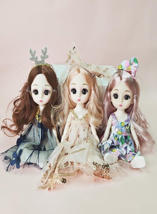 TNDCKP 6 Pcs 6 Inch Princess Girl Mini Dolls, Small Princess Little Girl Miniature Dolls for 3+ Year Old Girls 1 - Image 3